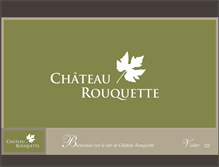 Tablet Screenshot of chateaurouquette.com